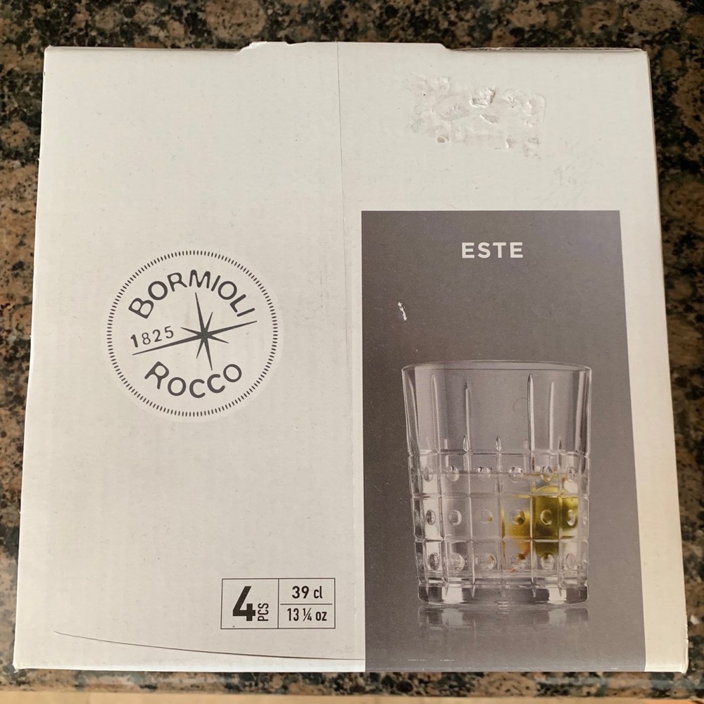BORMIOLI ROCCO ESTE DOUBLE OLD FASHIONED GLASSES